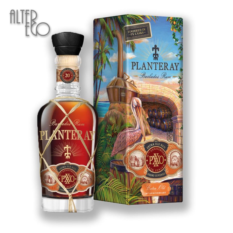 Planteray PXXO 20th Anniversary: barbadoský rum s finálním dozráváním v sudech po Pedro Ximénez